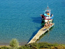 A small pier on Patmos Island