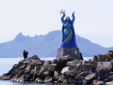 The mermaid statue, Turgutreis
