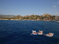 Relaxing in the Mediterranean