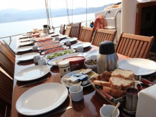 The Turkish breakfast spread