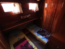 Twin cabin on a standard gulet