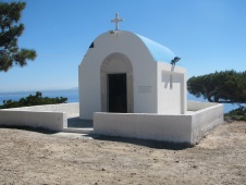 Kos adasında küçük bir kilise