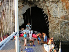 Entrance to the blue cave